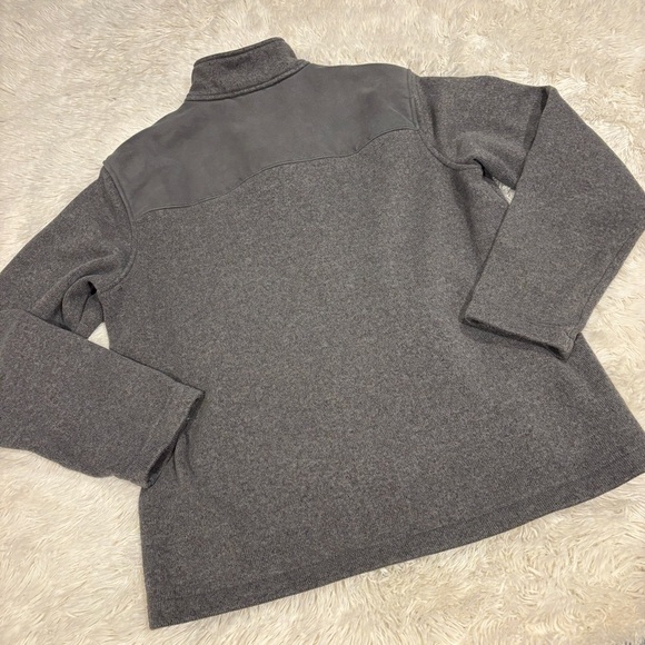 Lands End thermacheck Fleece Full Zip Dark Gray Mens Jacket Large - Picture 5 of 7